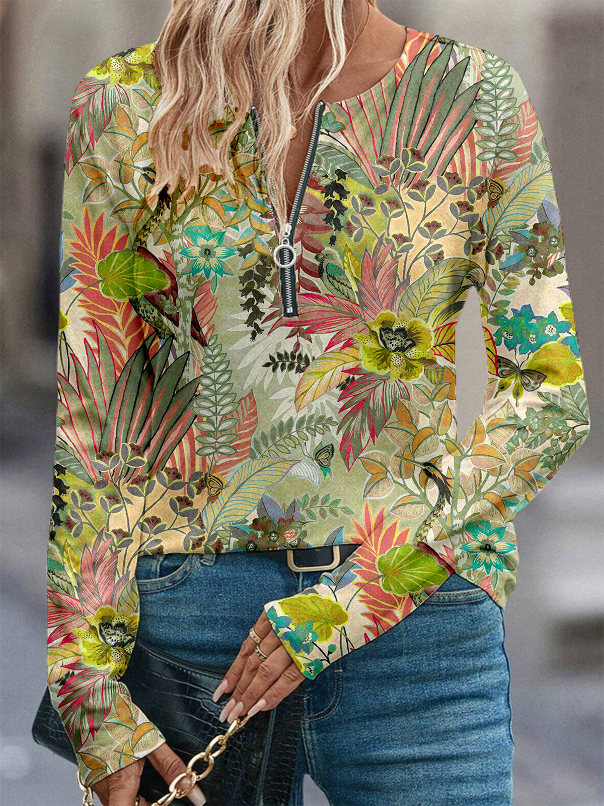 Women's Artistic Floral Pattern Long Sleeve T-shirt Fashion Modern Daily Weekend