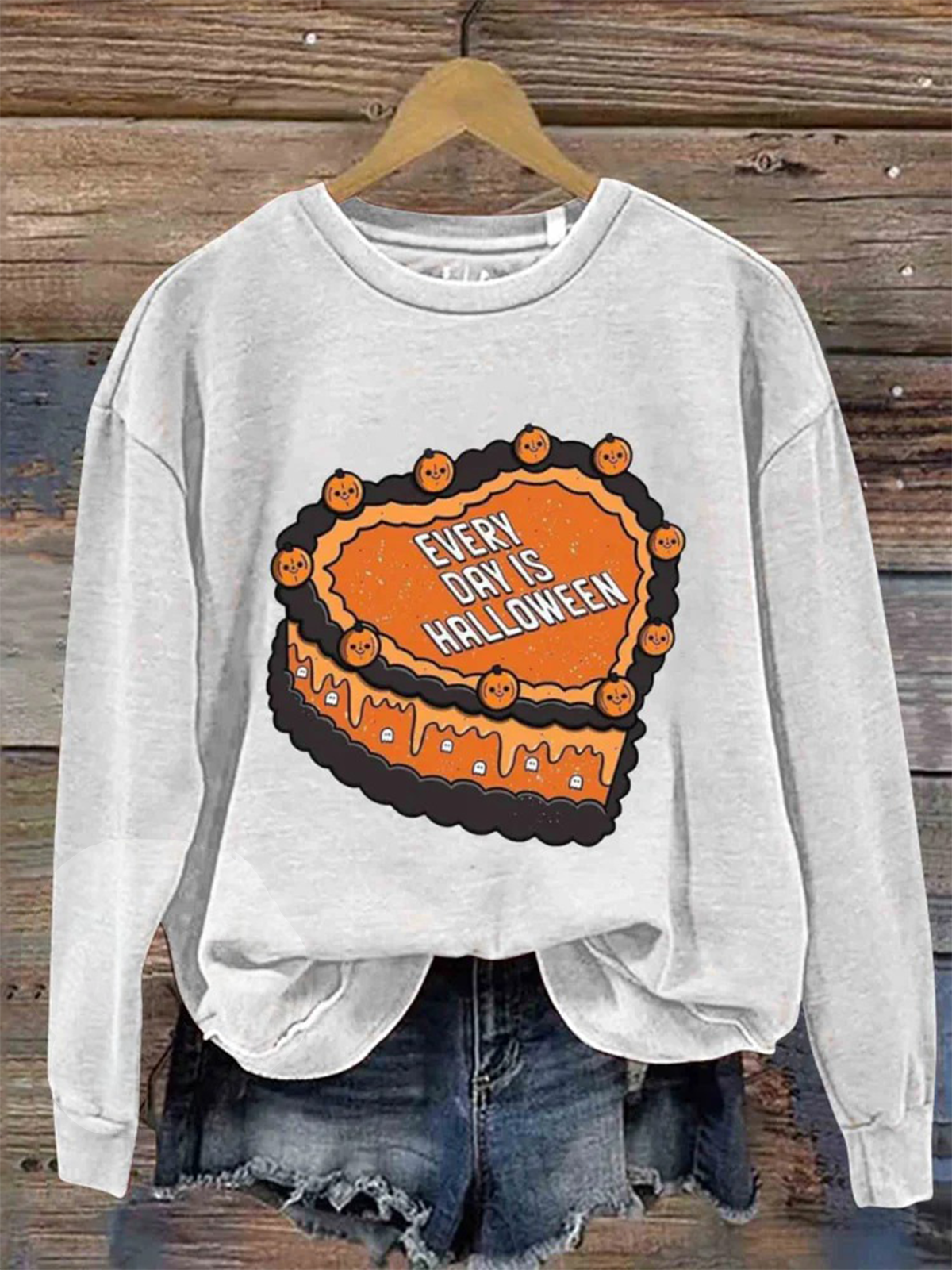Halloween Art Print Casual Sweatshirt