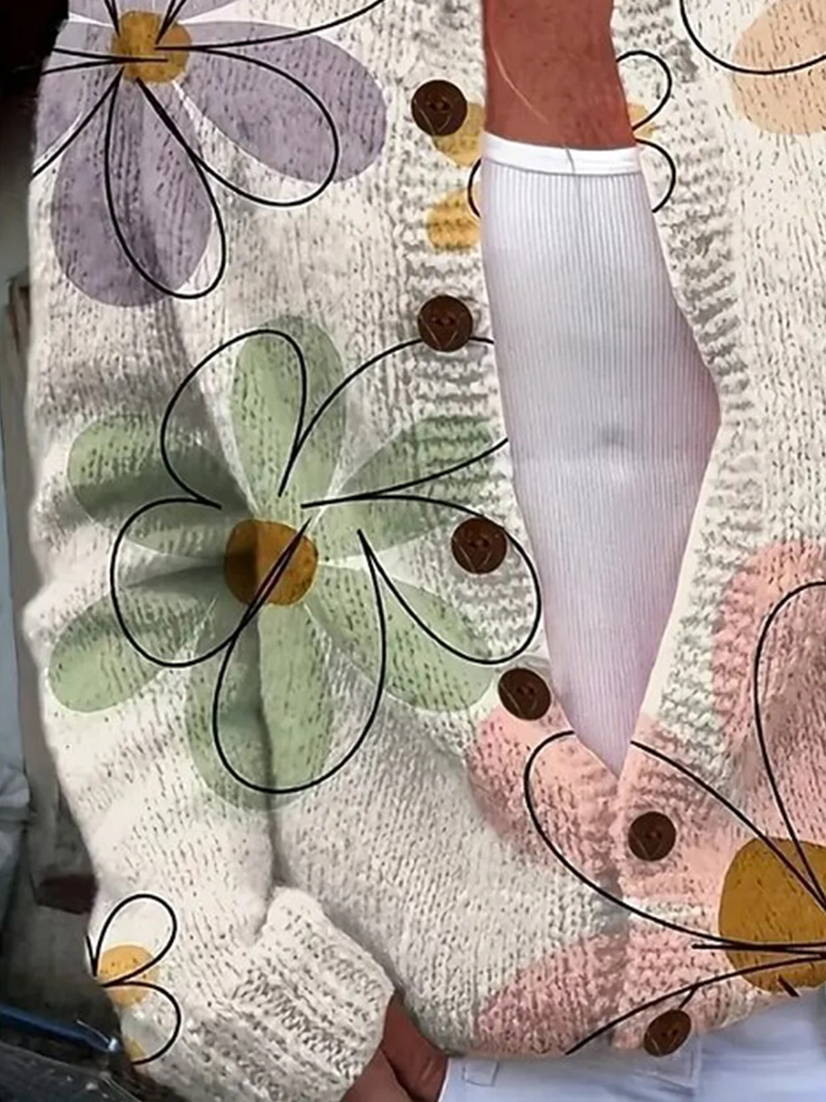Stand Collar Casual Cardigan