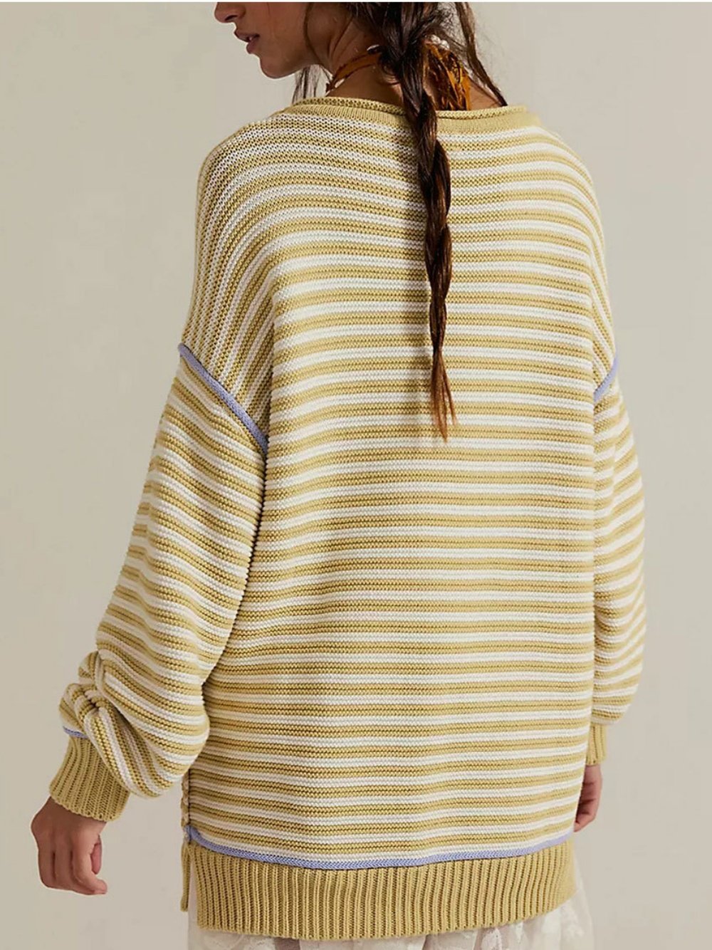 Split Joint Simple Wool/Knitting Loose Sweater
