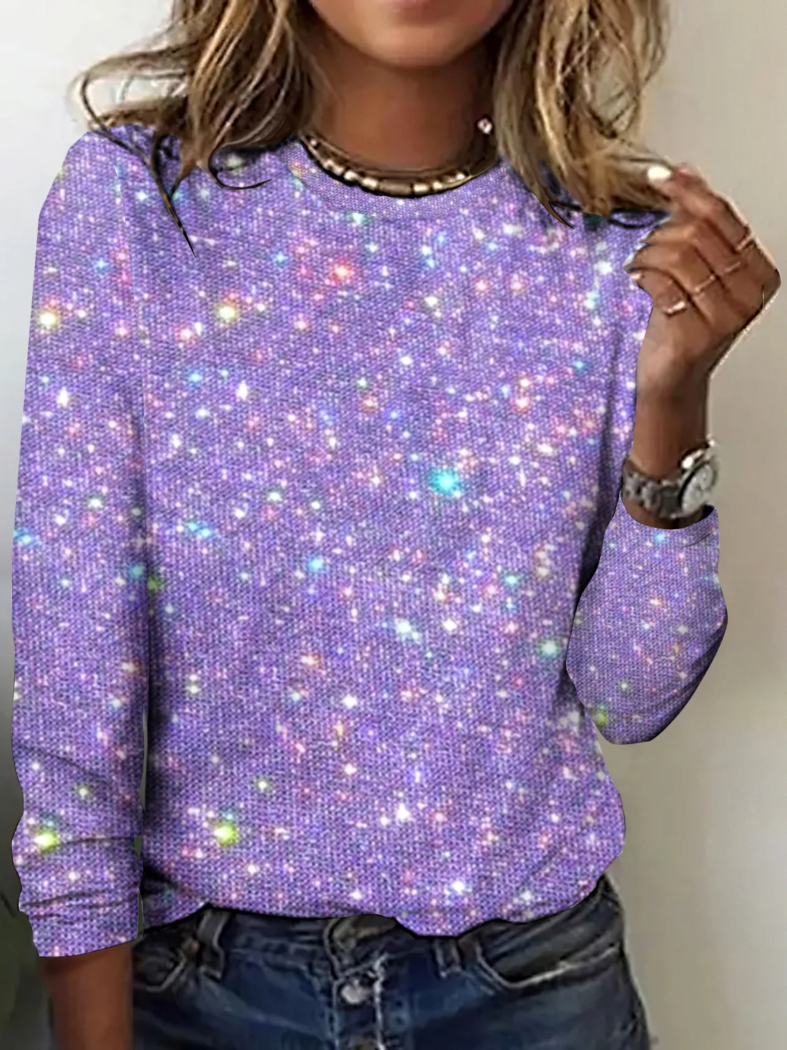 Regular Fit Casual Ombre Cotton T-Shirt