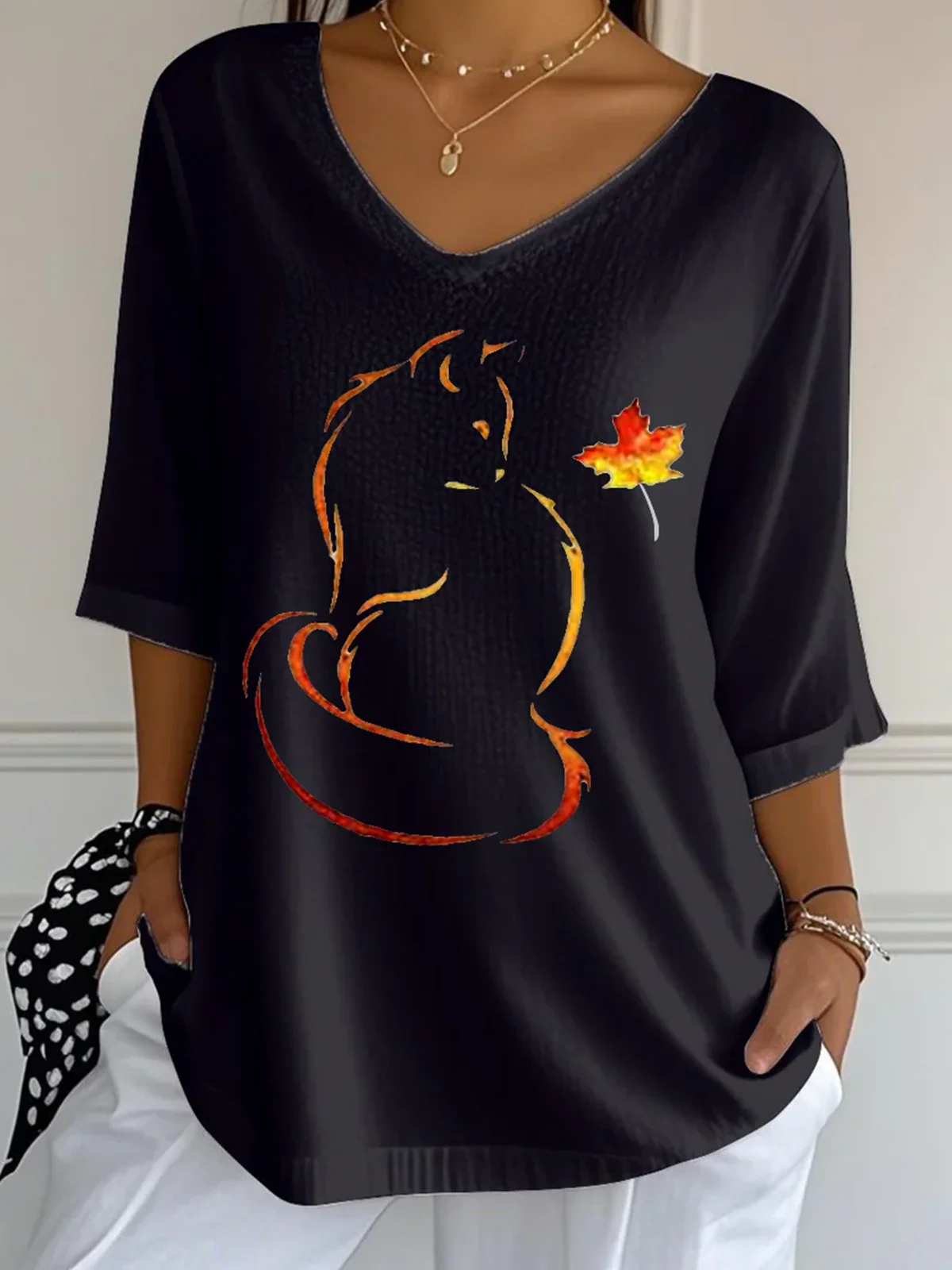 Crew Neck Casual Cotton T-Shirt