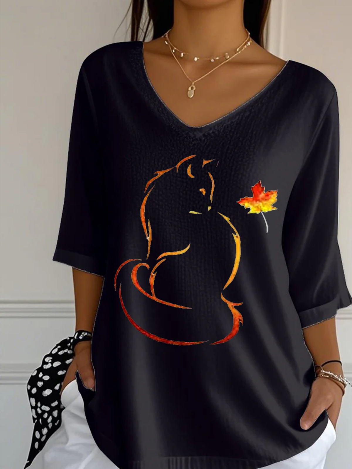 Crew Neck Casual Cotton T-Shirt