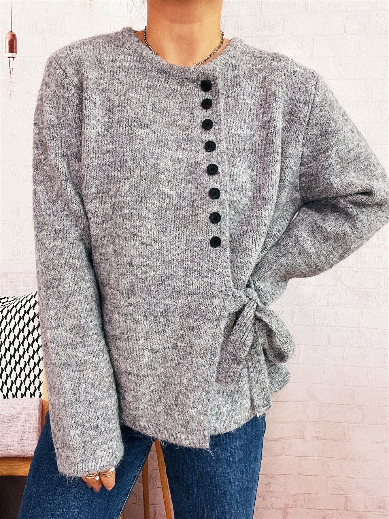 V Neck Regular Fit Casual Sweater