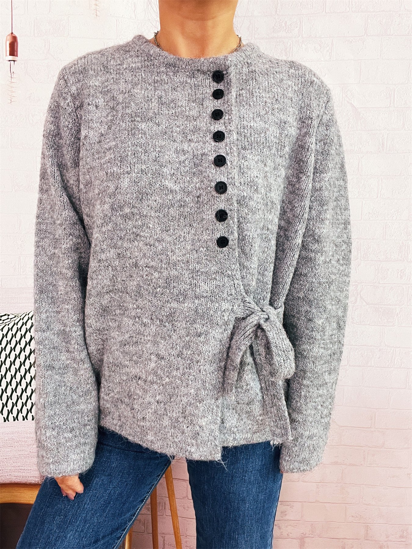 V Neck Regular Fit Casual Sweater