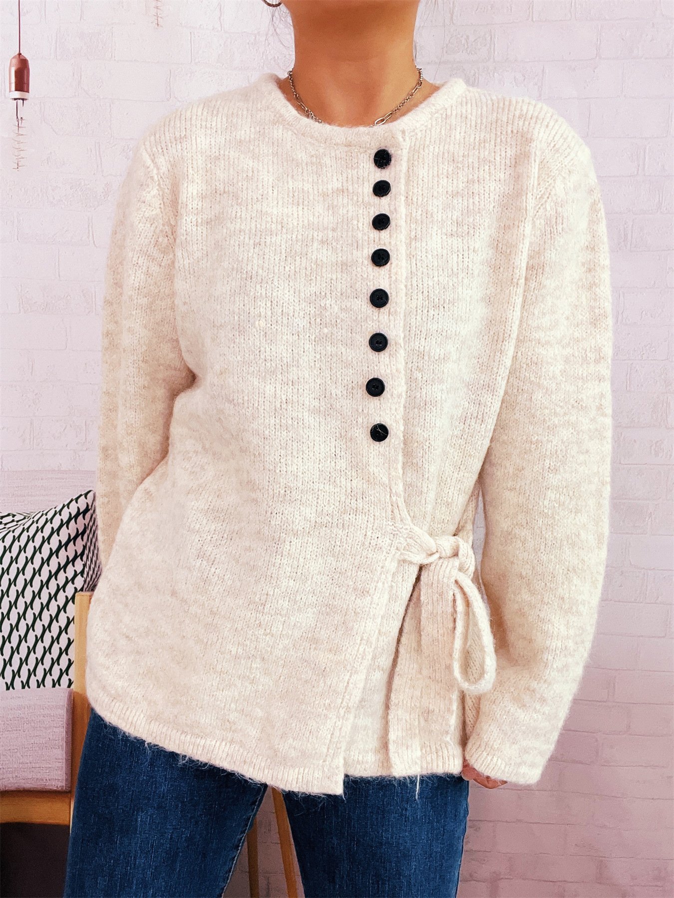 V Neck Regular Fit Casual Sweater