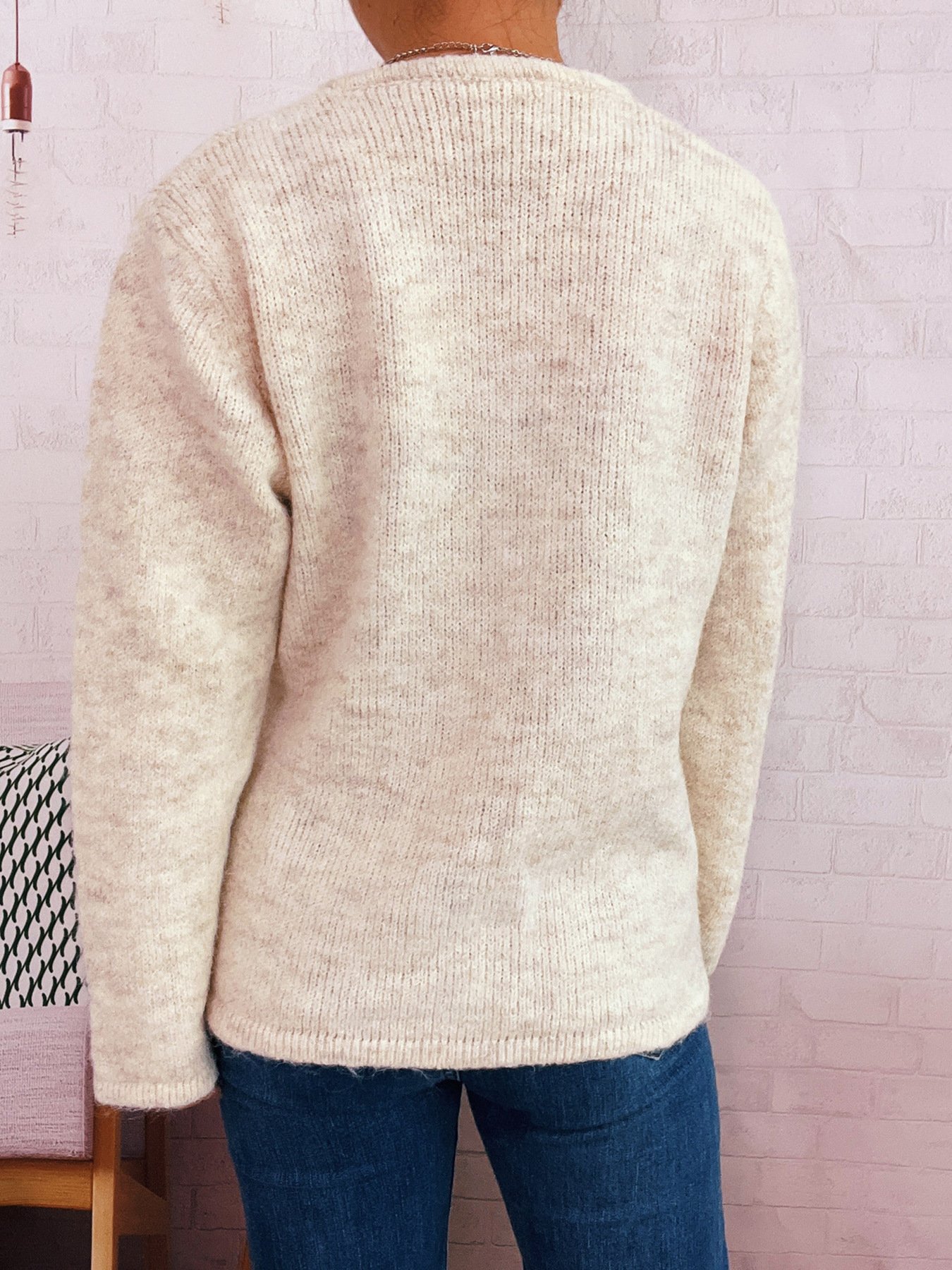 V Neck Regular Fit Casual Sweater