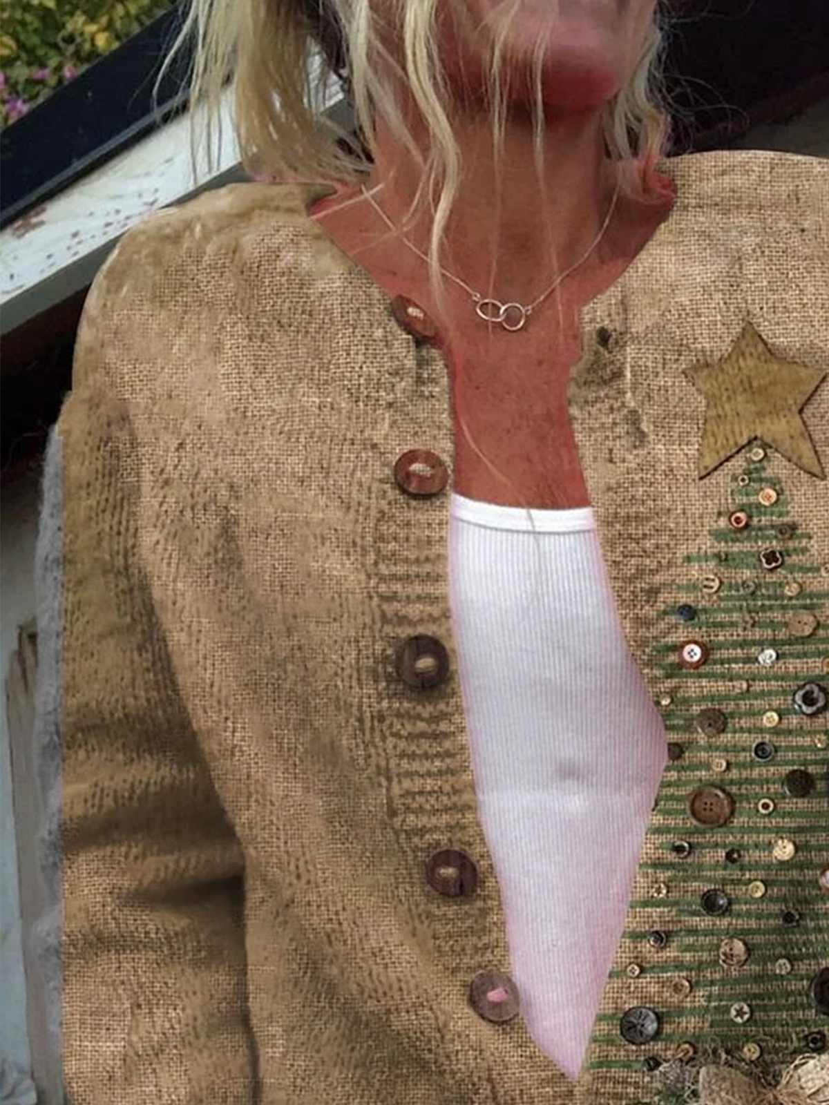 Casual Stand Collar Loose Wool/Knitting Cardigan