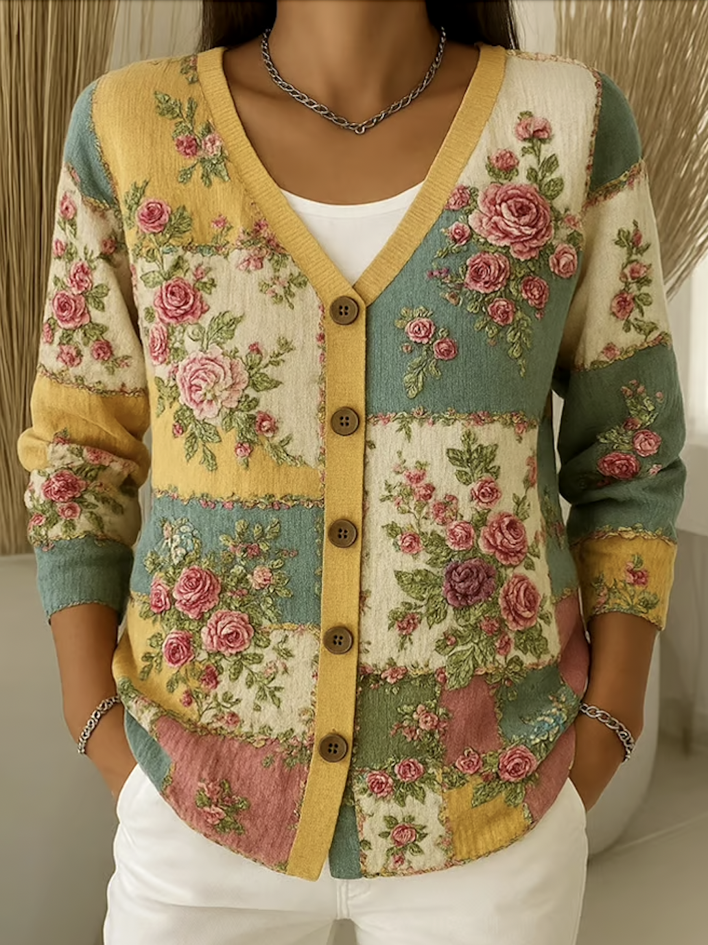 Regular Fit Casual Cotton Cardigan
