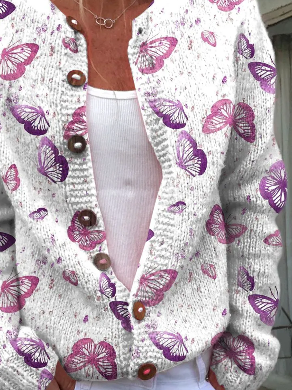 Casual Butterfly Cardigan