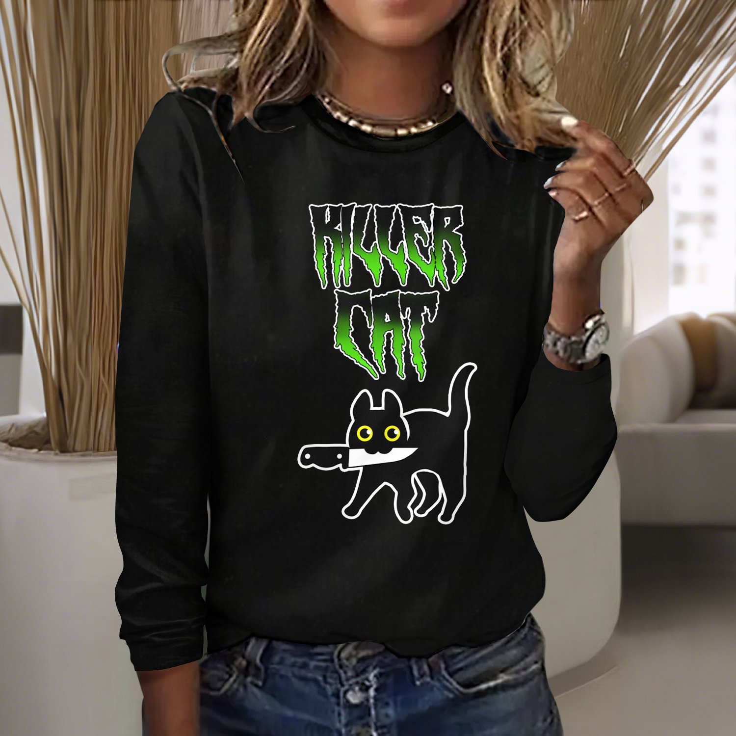Cotton Regular Fit Vintage Crew Neck T-Shirt