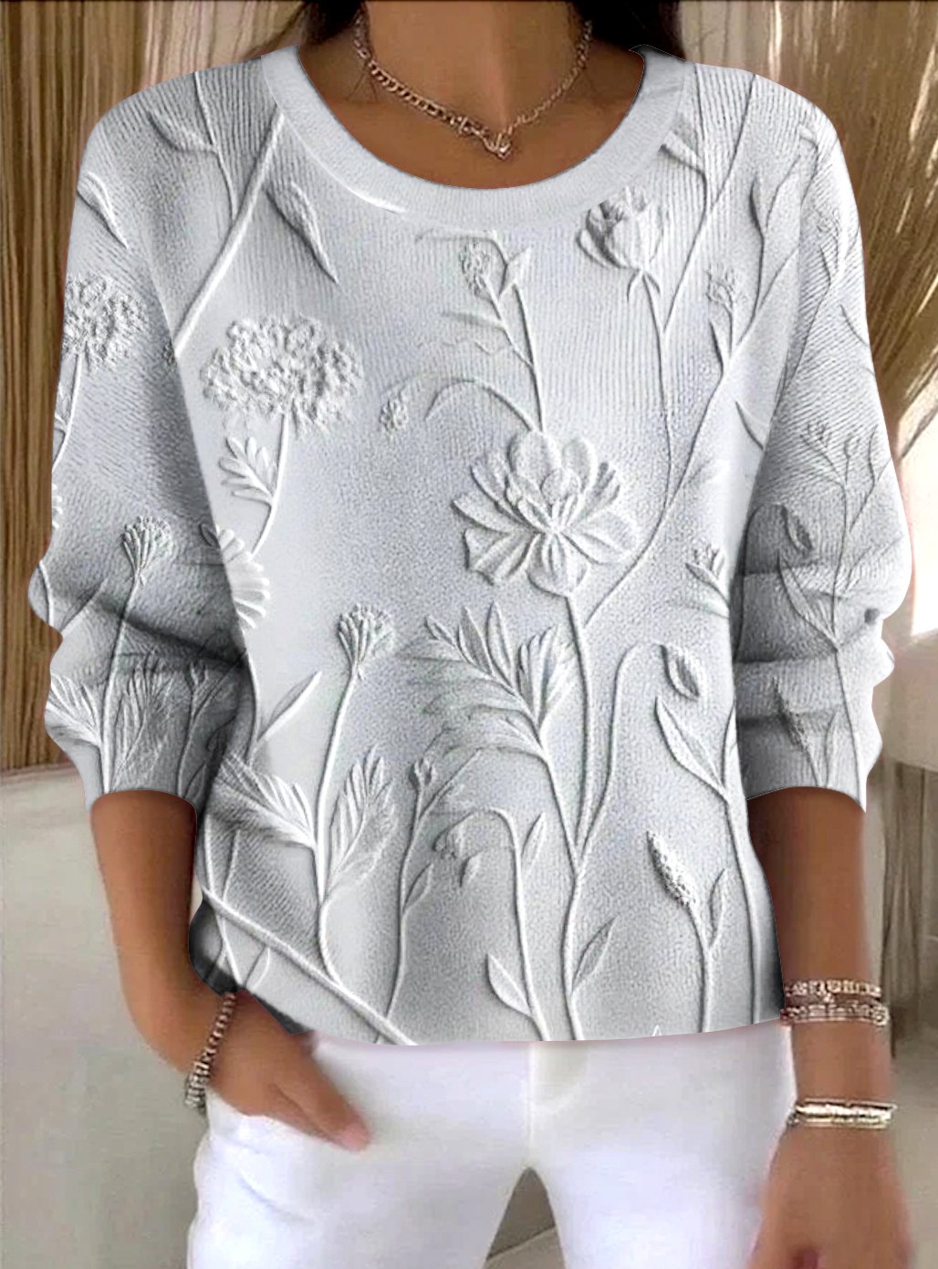Vintage Cotton Crew Neck Regular Fit Sweater