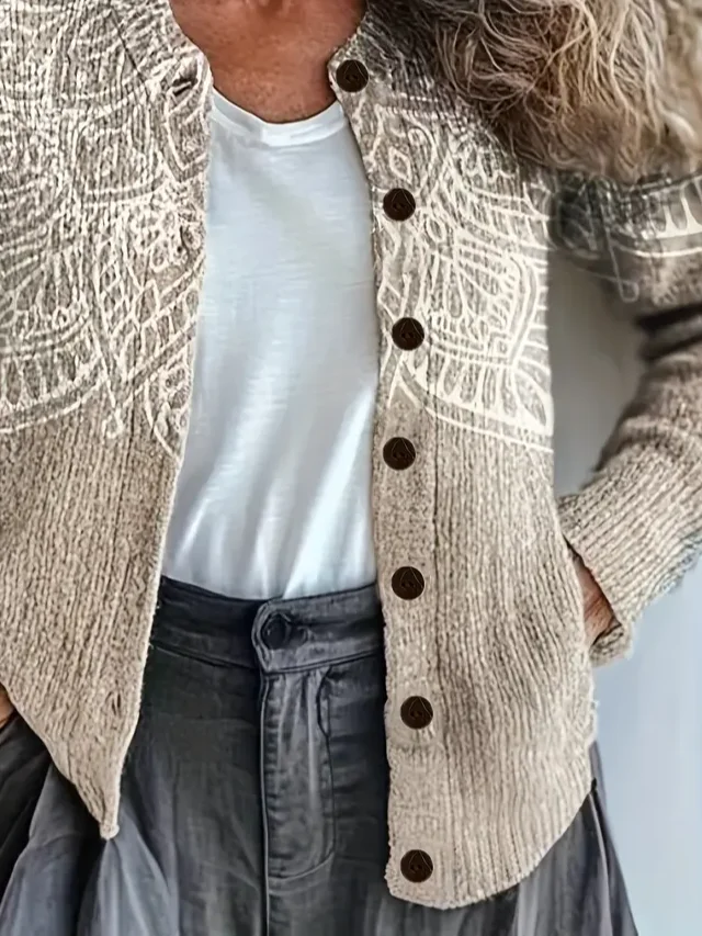Printing Vintage Cardigan