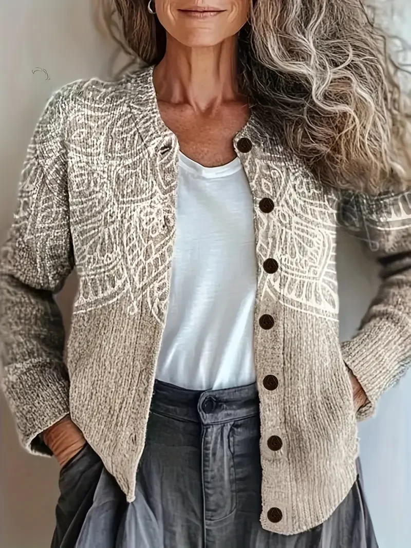 Printing Vintage Cardigan