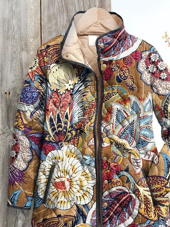 Floral Casual Padded Jacket