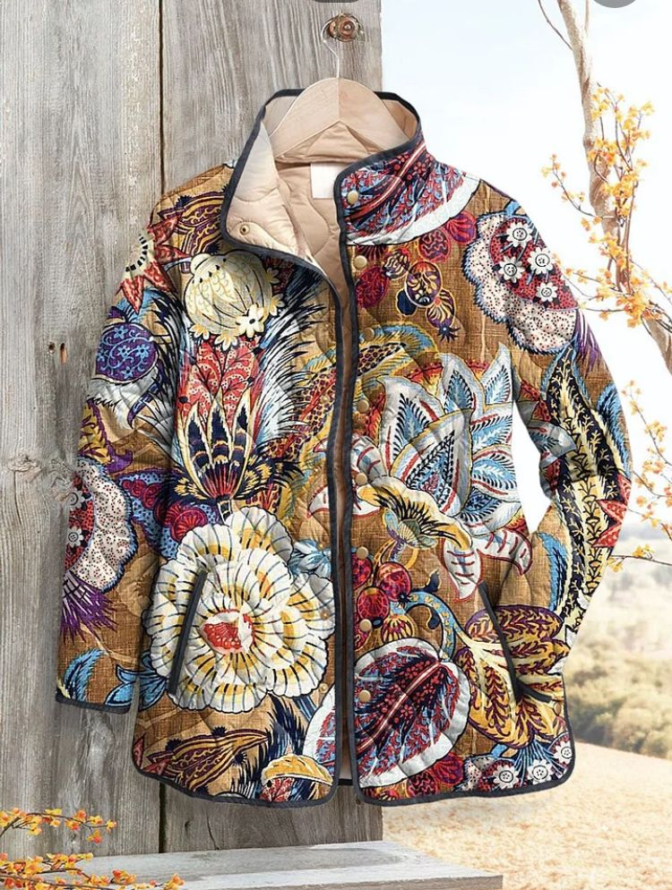 Floral Casual Padded Jacket