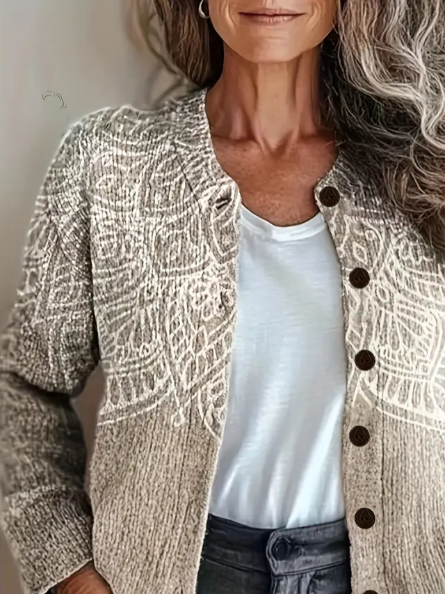 Printing Vintage Cardigan