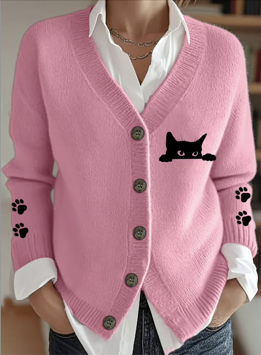 V Neck Regular Fit Cardigan