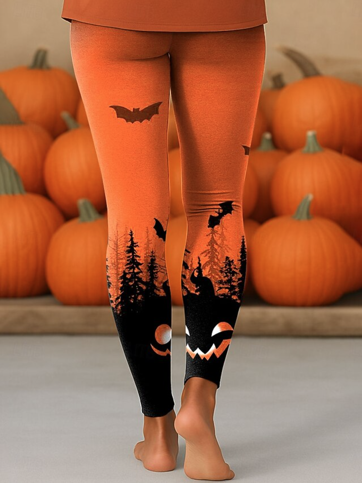 Women's Leggings Vacation Vintage Fashion Ankle-Length High WaistPantsHalloween