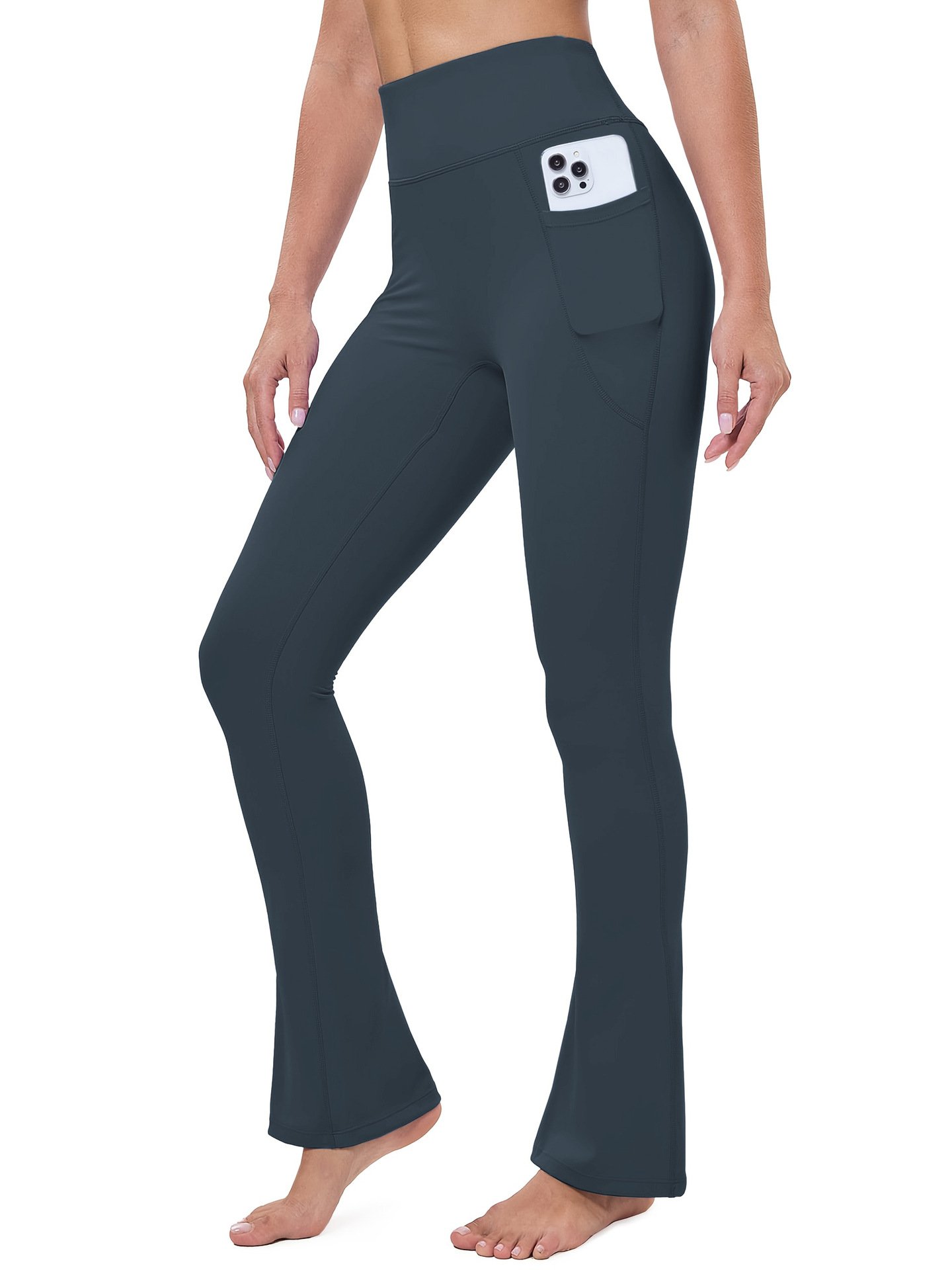 Autumn And Winter Brushed Velvet Flared Yoga Pants Slimming High Waist Hip Lifting Sports Pants