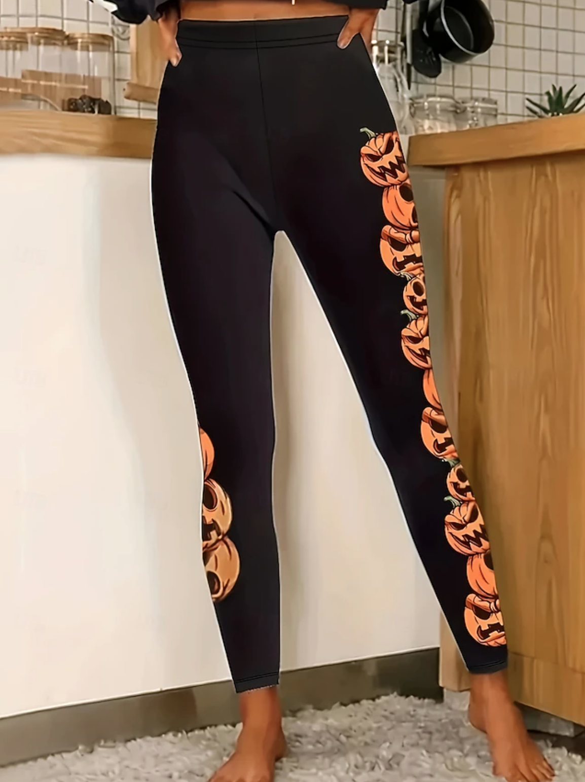 Women's Leggings Vacation Vintage Fashion Ankle-Length High WaistPantsHalloween