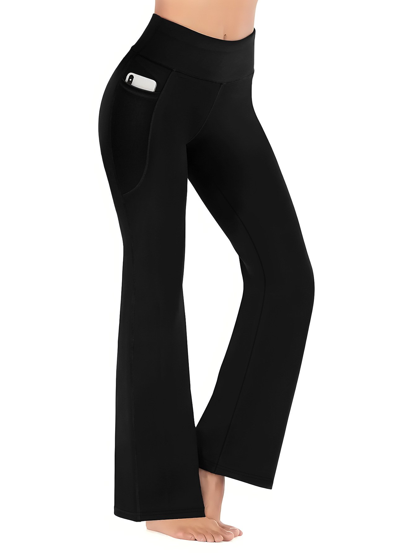 Autumn And Winter Brushed Velvet Flared Yoga Pants Slimming High Waist Hip Lifting Sports Pants