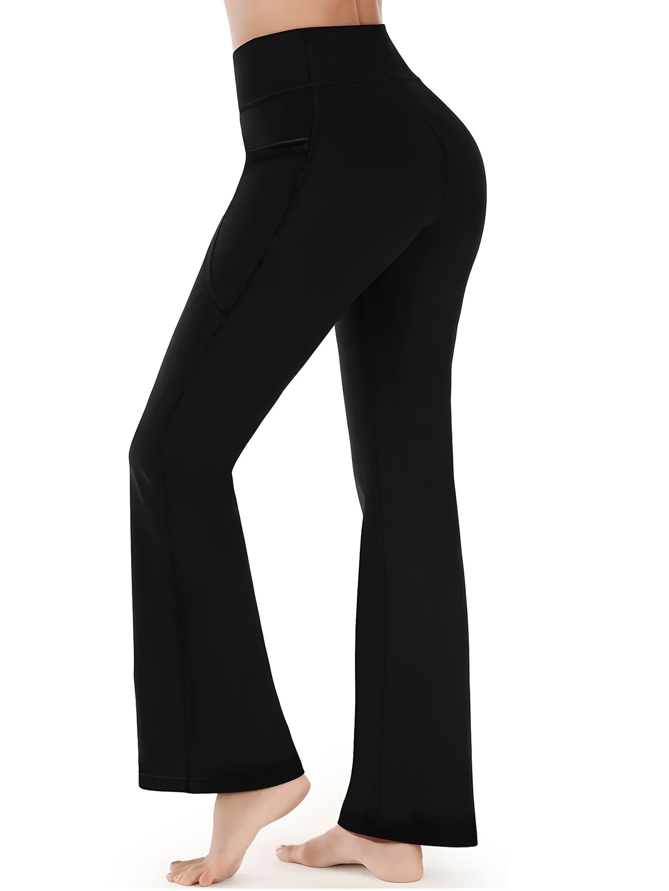 Autumn And Winter Brushed Velvet Flared Yoga Pants Slimming High Waist Hip Lifting Sports Pants