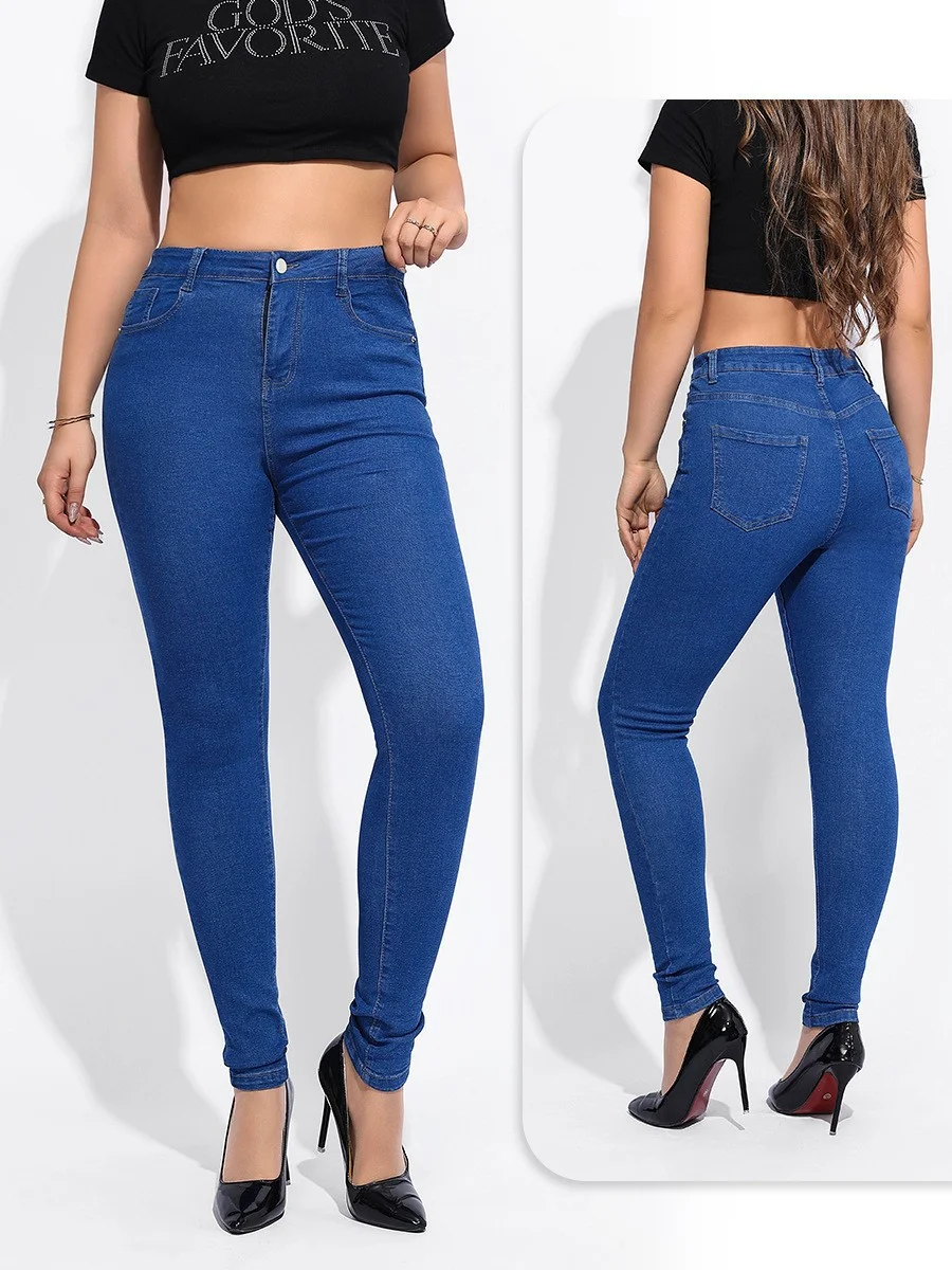 Women's Mid-Rise Slim-Fit Stretch Black Skinny Jeans