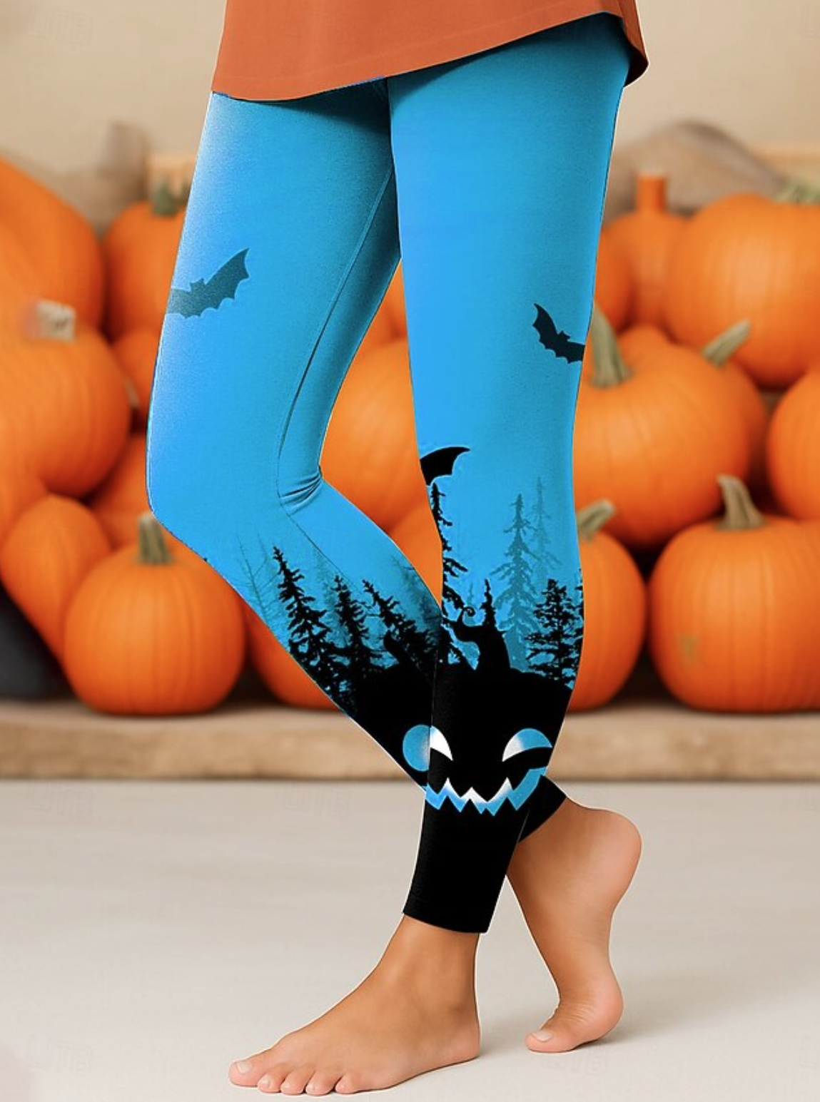 Women's Leggings Vacation Vintage Fashion Ankle-Length High WaistPantsHalloween