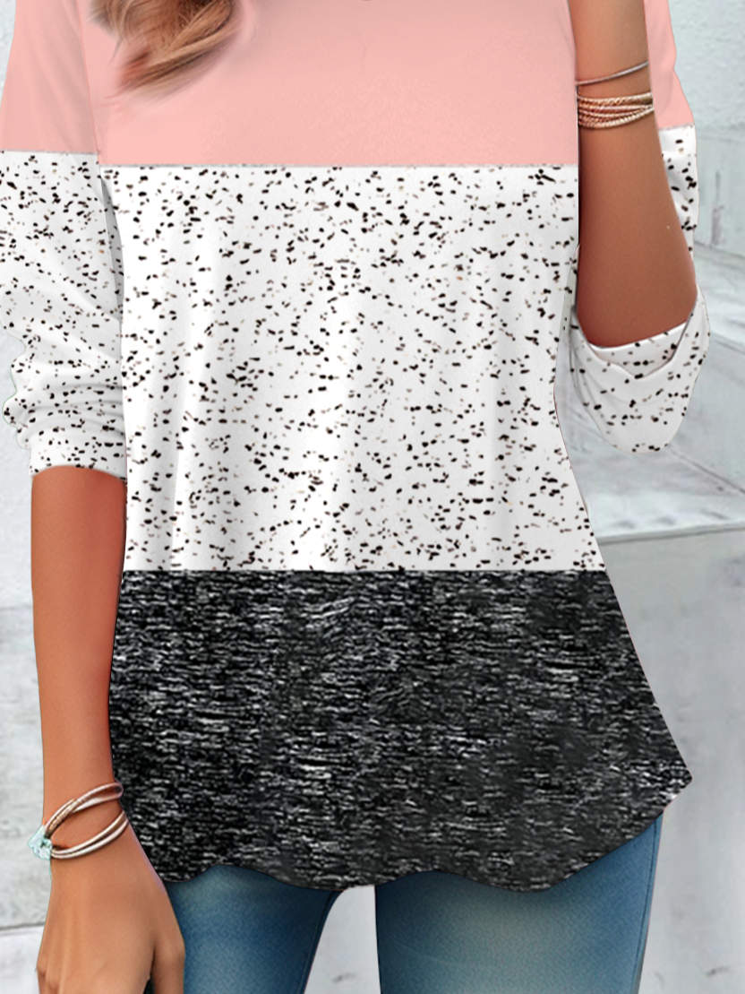 Women's Casual Long Sleeve Crew Neck Tunic T-Shirt