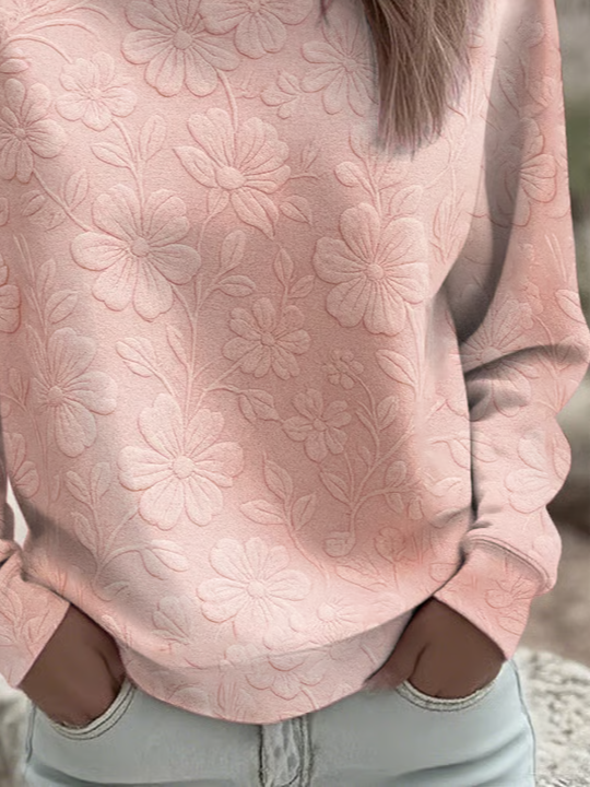 Floral Printing Casual Sweatshirt