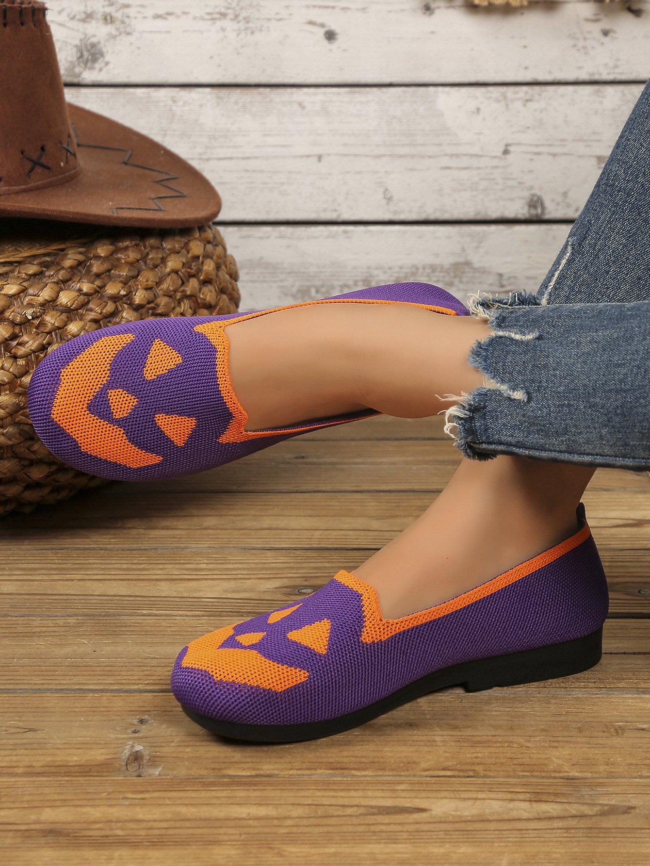 Canvas Casual Geometric All Season Shallow Shoes
