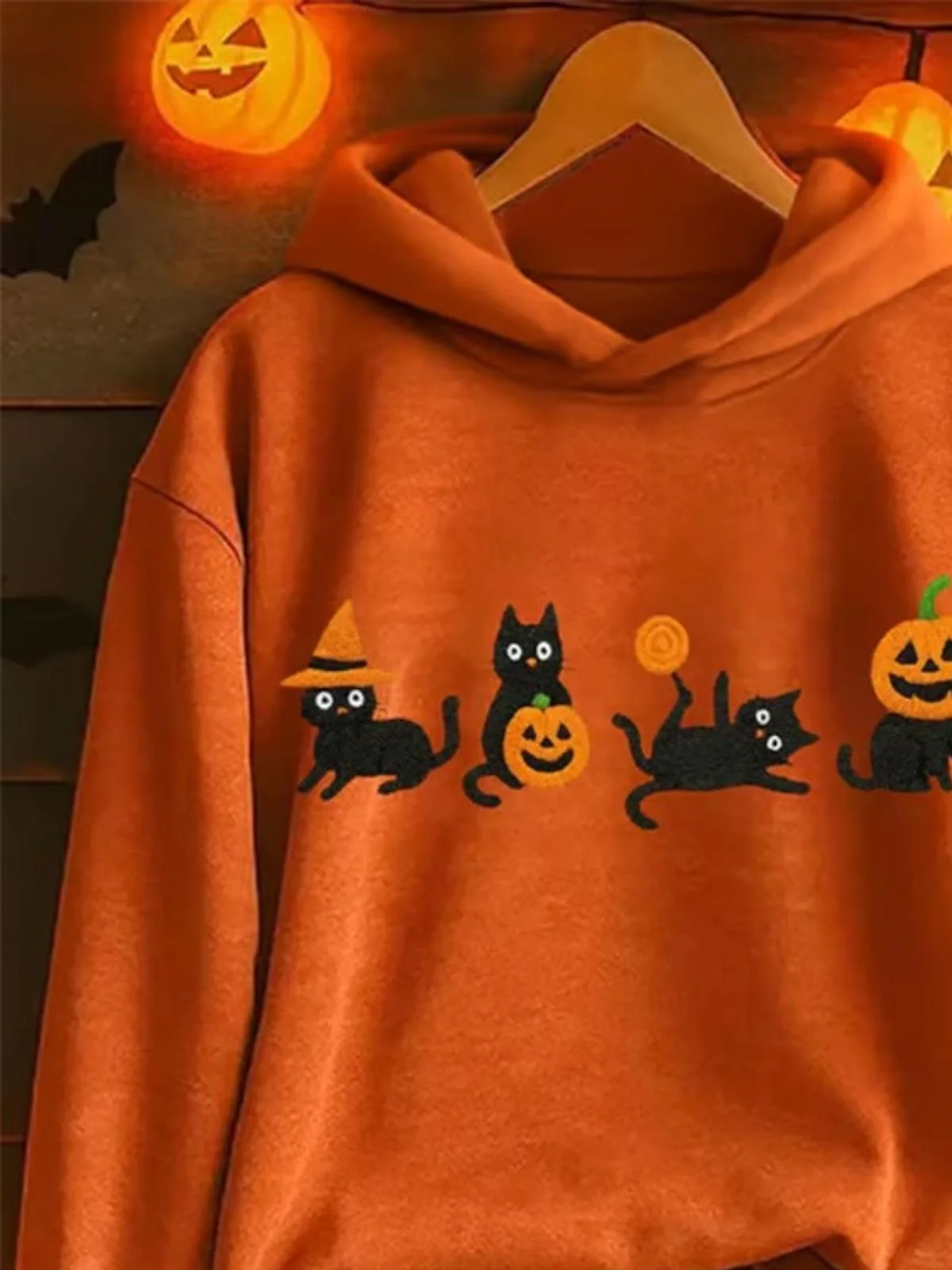 Regular Fit Cotton Vintage Hoodie