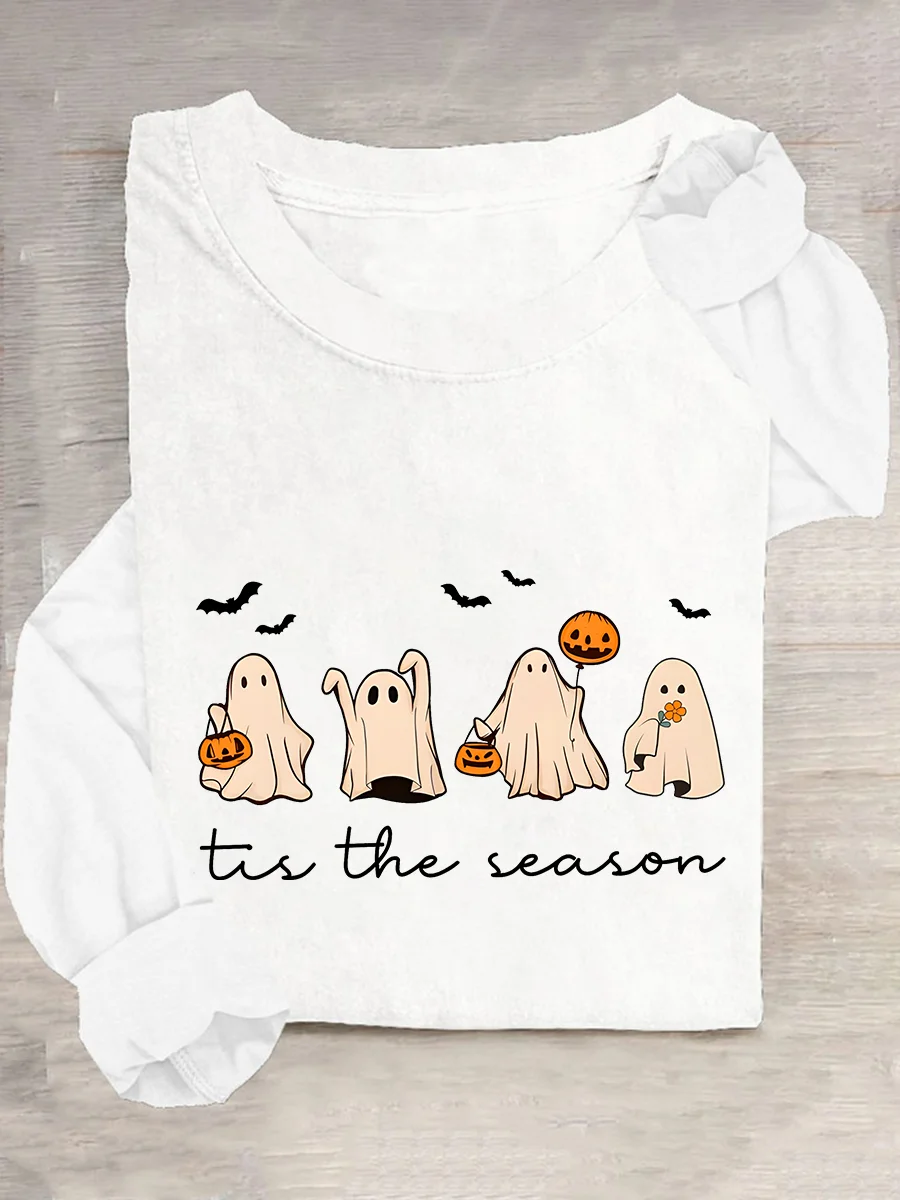 Women's Tis The Season Halloween Long Sleeve T-Shirt