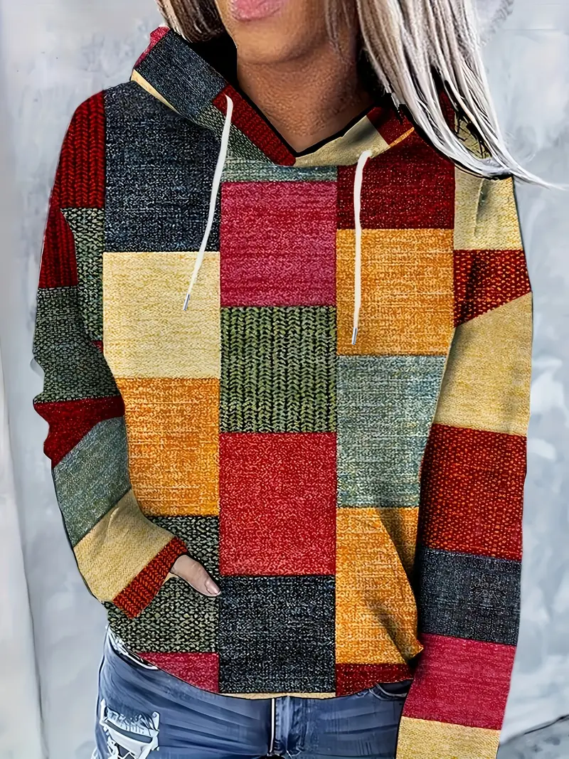 Abstract Casual Printing Hoodie