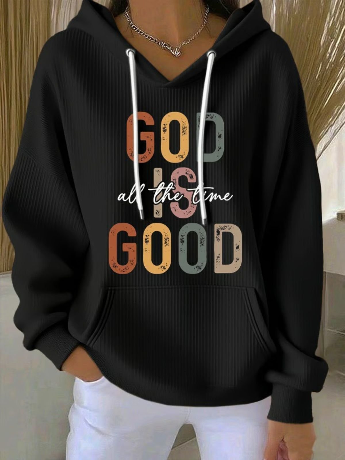 Cotton Regular Fit Vintage Hoodie
