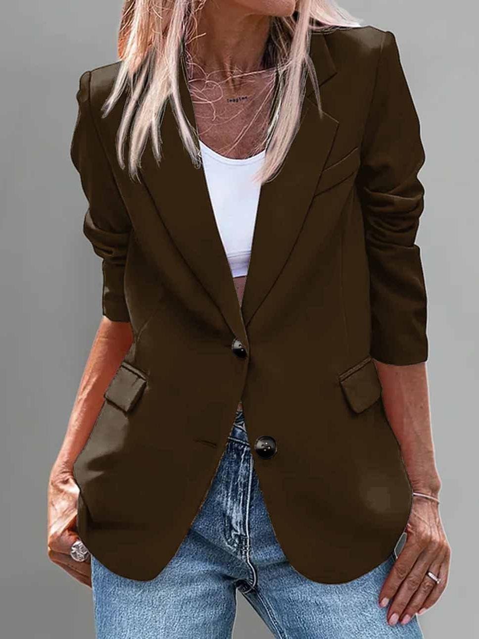 Women's Casual Spring And Autumn Lapel Suit Jacket