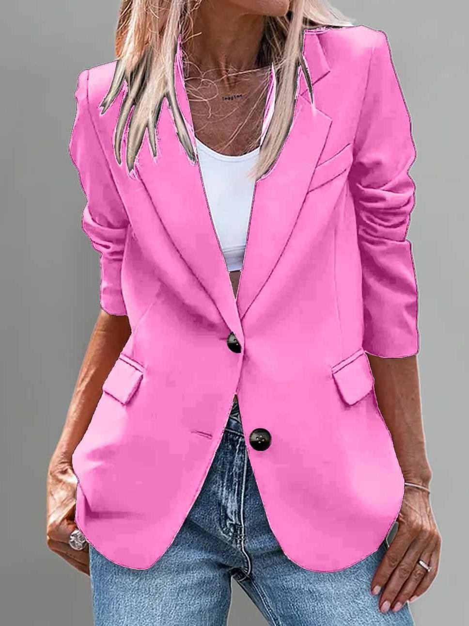 Women's Casual Spring And Autumn Lapel Suit Jacket