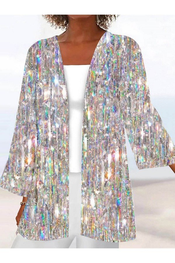 Vintage Others Gradient Pattern Kimono