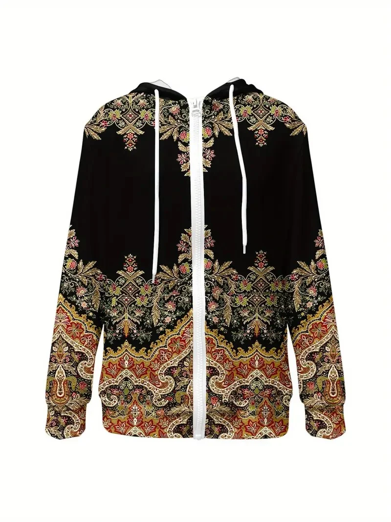 Hoodie Loose Ethnic Vintage Jacket