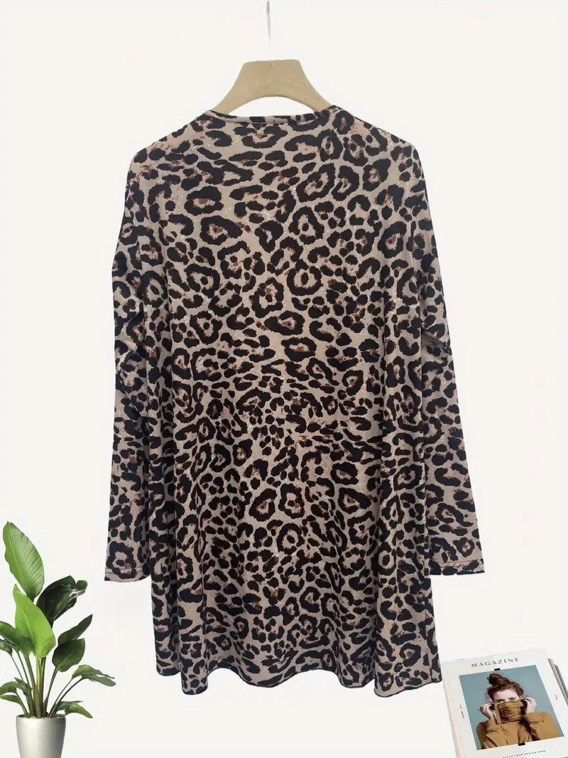 Women's Elegant Lightweight Cardigan Vintage Print Long Sleeve Jacket