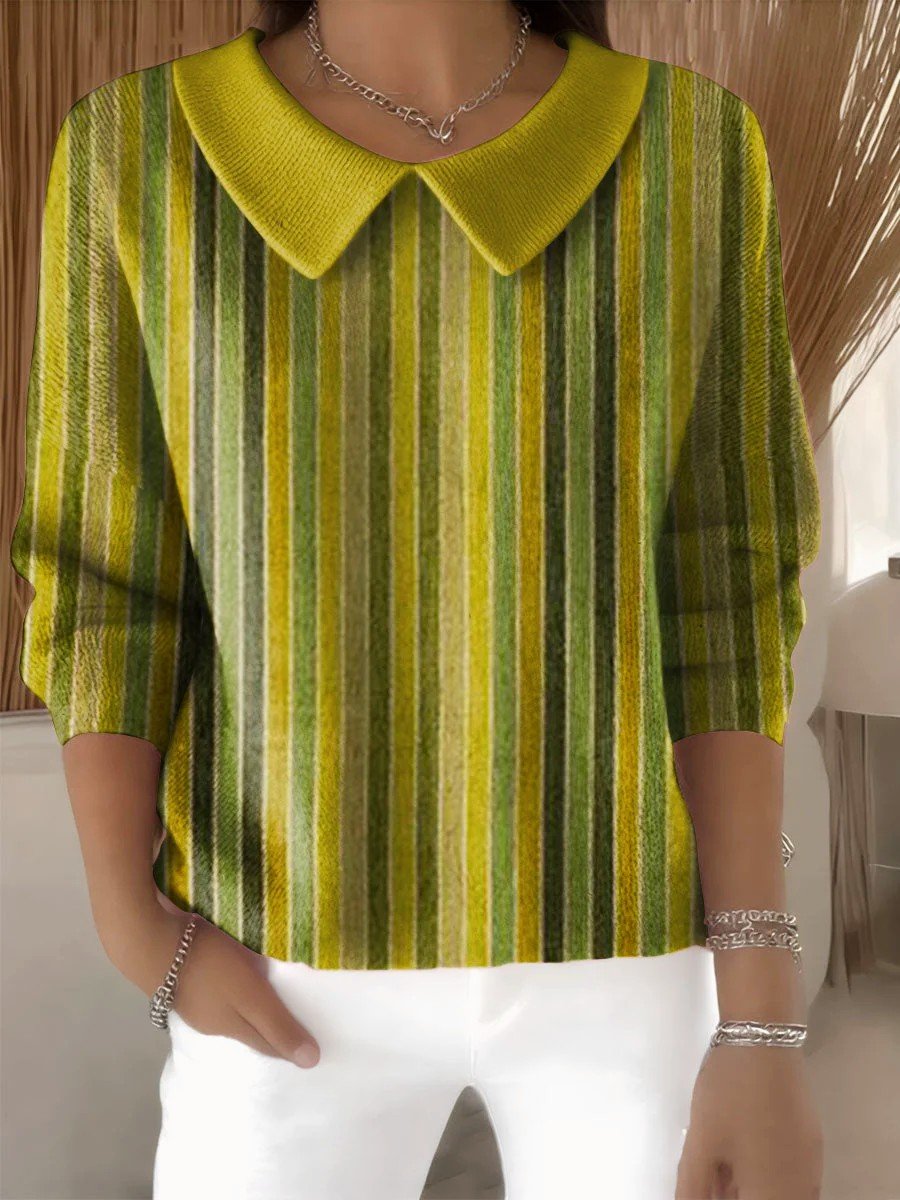 Imitation Cashmere Shawl Collar Vintage Sweater