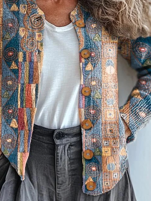 Knitted Loose Peasant Cardigan