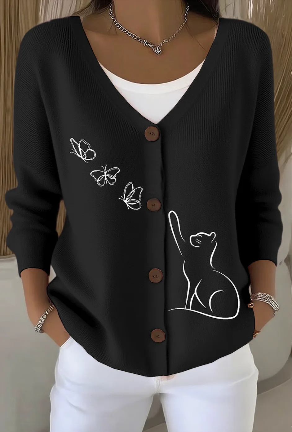 Regular Fit Casual Cardigan