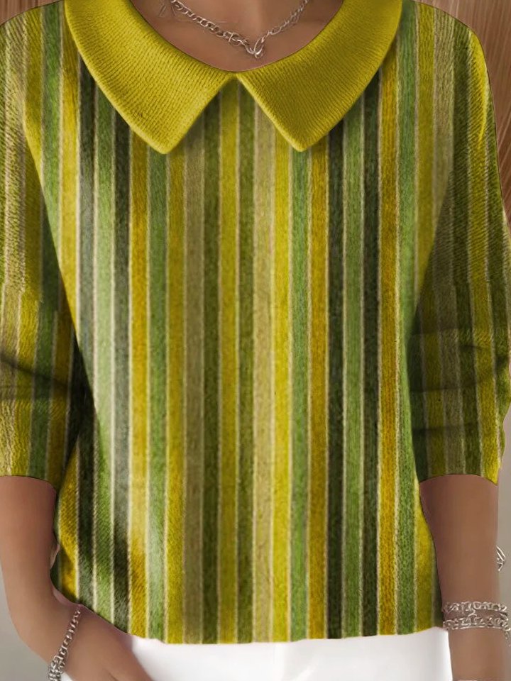 Imitation Cashmere Shawl Collar Vintage Sweater