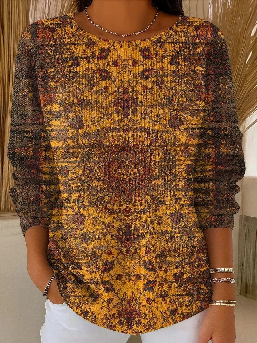 Loose Vintage Imitation Cashmere Sweater