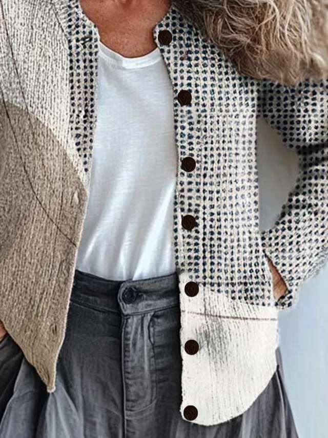 Printing Casual Regular Fit Cardigan