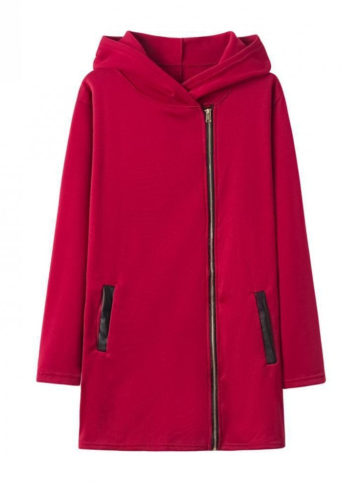Stand Collar Casual Split Joint Jacket
