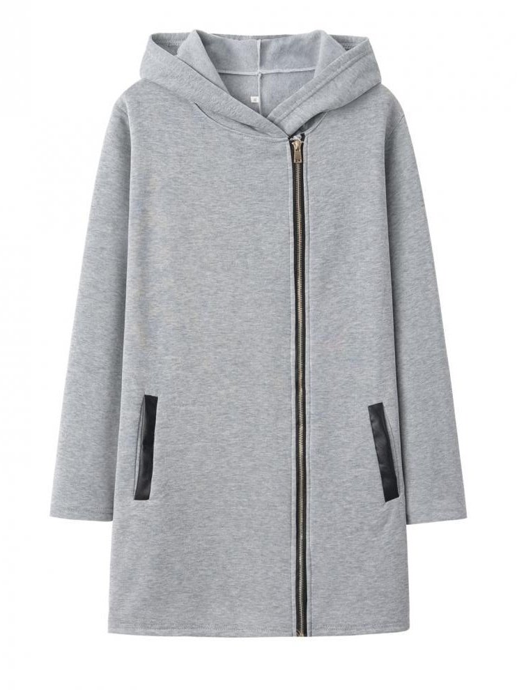Stand Collar Casual Split Joint Jacket