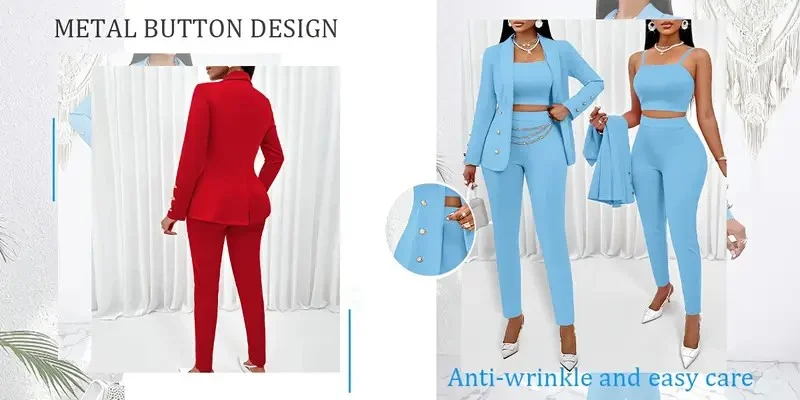 Women's elegant two-piece nude suit with slim-fit lapel jacket wrinkle-resistant slim fit and matching pants